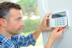 Man Install Thermostat