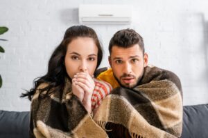 Couple With Broken Ductless Unit